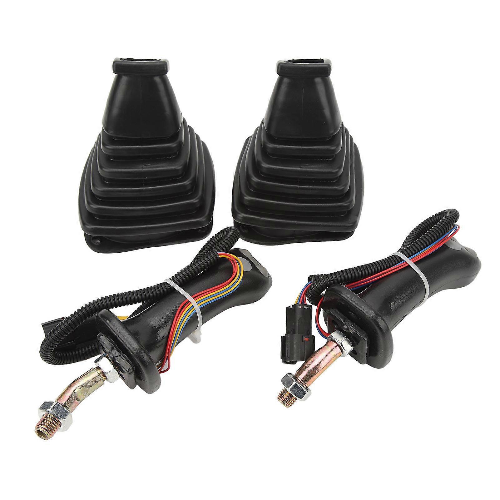 2Pcs 3 λαβές joystick εκσκαφέων κουμπιών με την αντικατάσταση κάλυψης σκόνης για Doosan DH DX150 215 225 300 370?9C