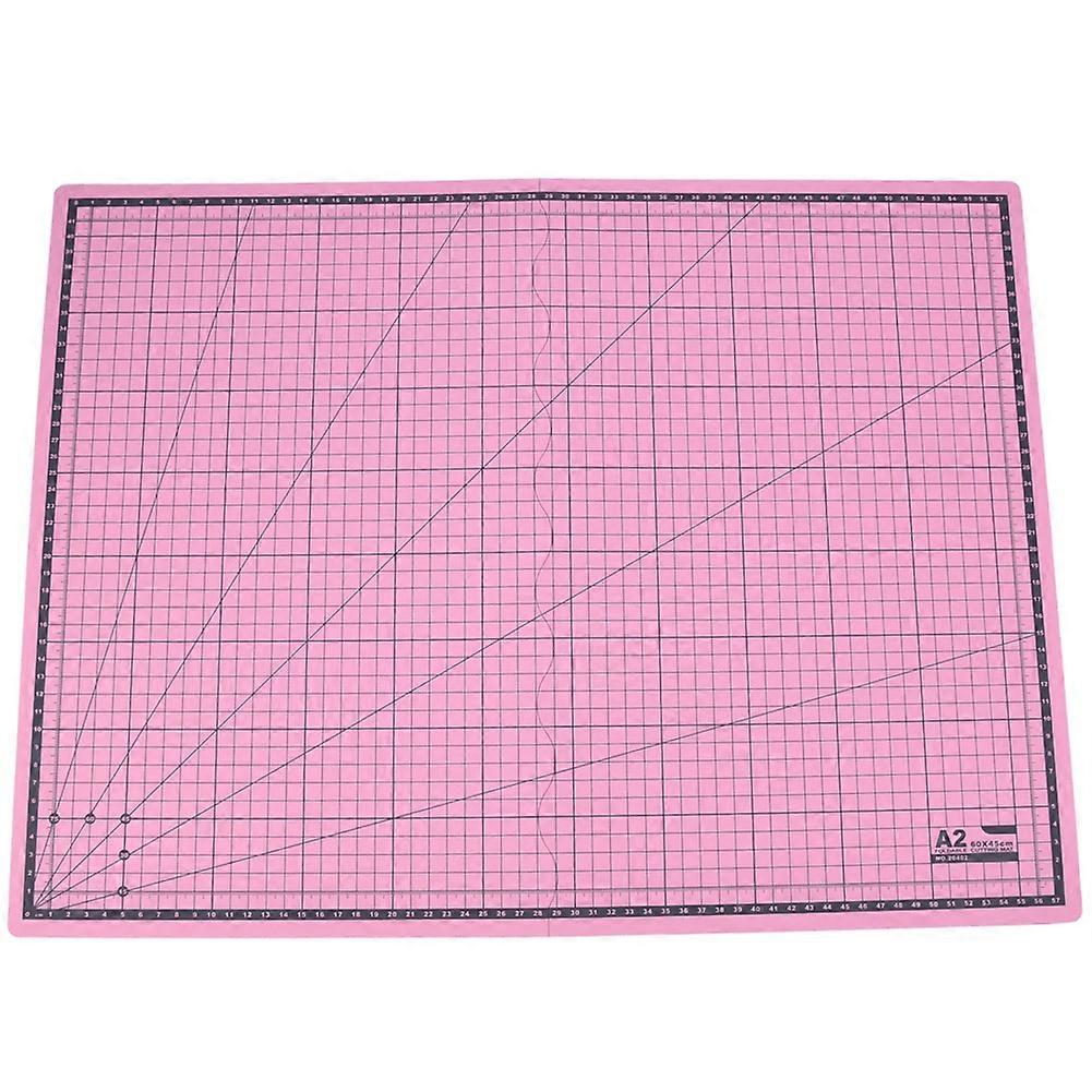Portable Folding A2 Self Healing Cutting Mat Grid Line Paper Leather Fabric Crafts Carving PadPink