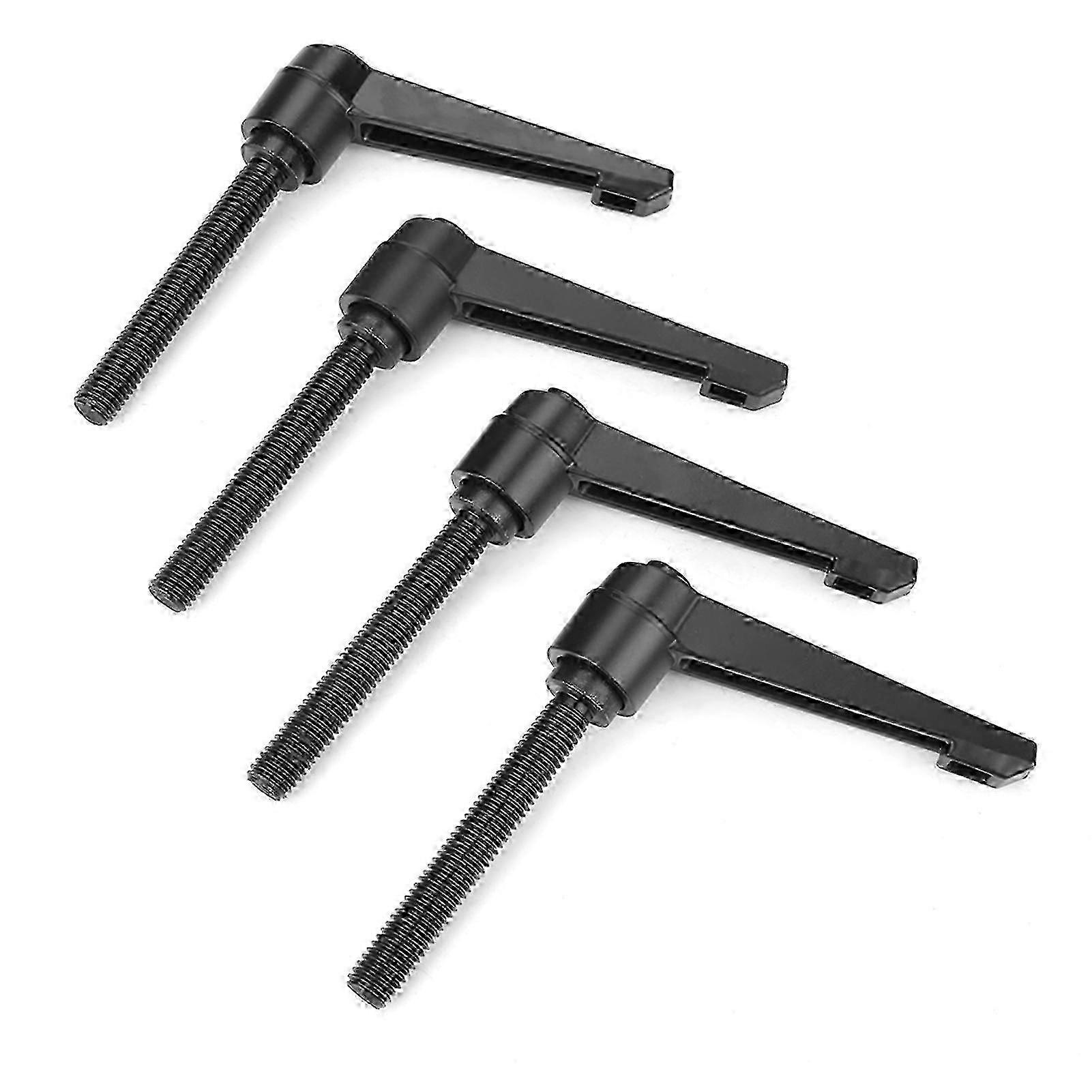 4PCS Metal Machine Knobs Adjustable Fixing Handle M10 Male Thread (80mm)