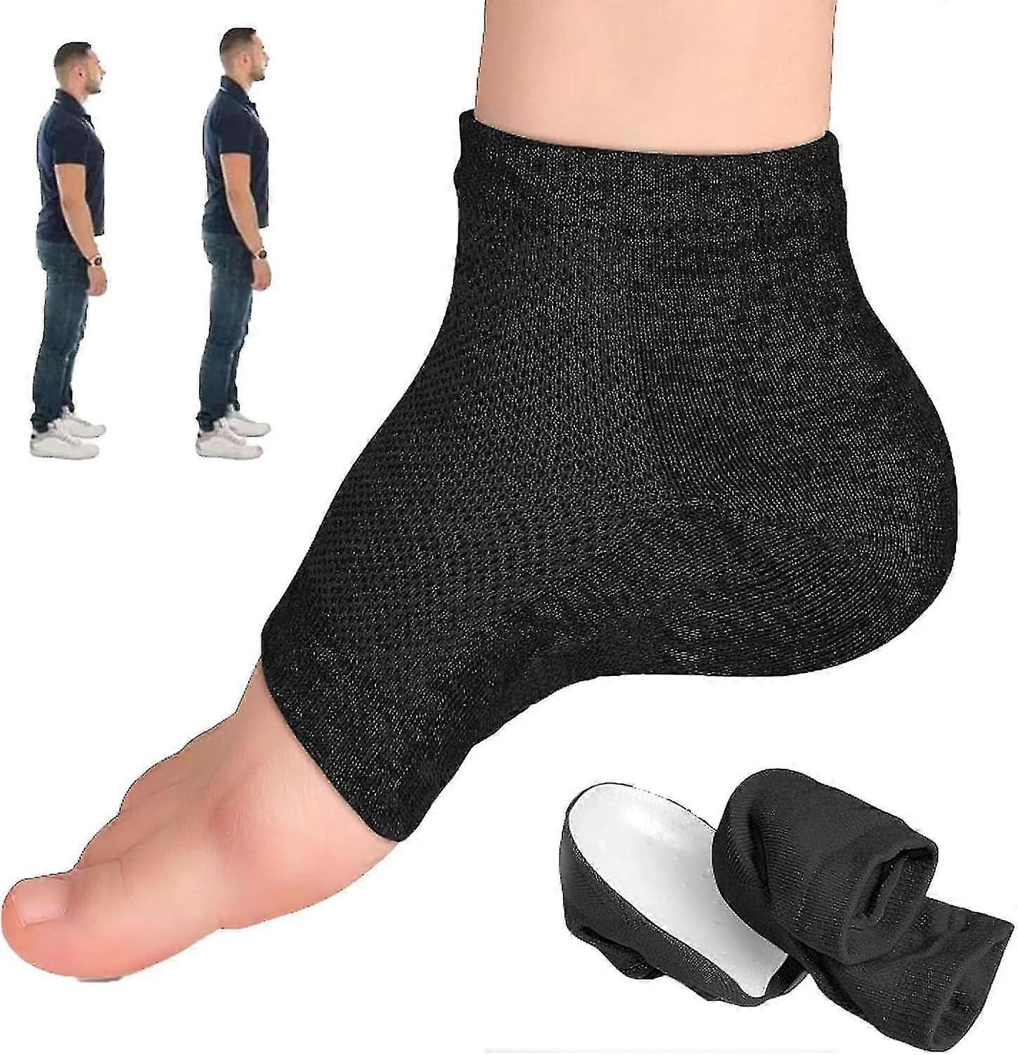 3.5cm Height Max Socks, Invisible Design Height Max Insoles, Breathable Height Increase Insoles 2024