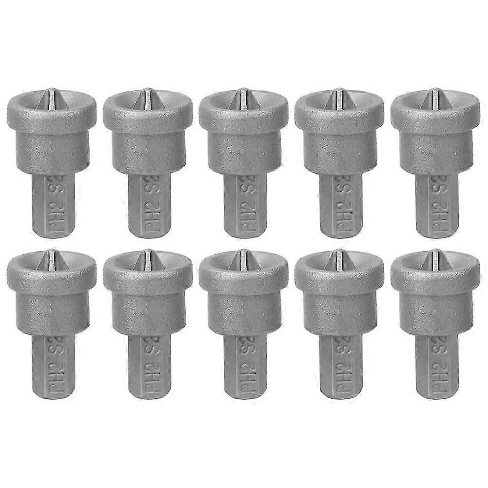 10pcs Drywall Dimpler Magnetic PH2 Bits for Plasterboard Screw Depth Stop Limit