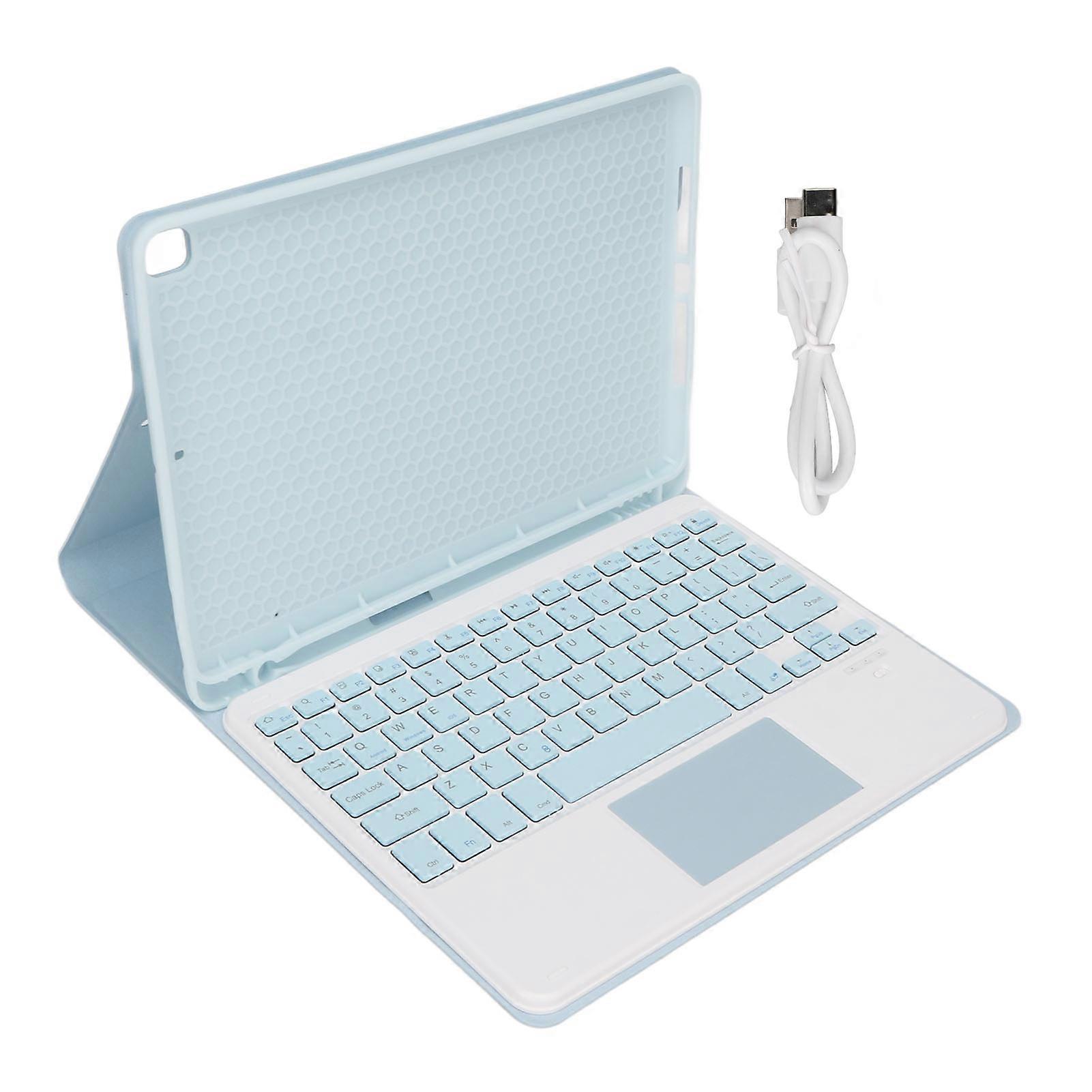 Tablet Case with Keyboard for IOS Tablet Air3 10.5in for IOS Tablet Pro 10.5in 2017 for IOS Tablet 10.2in 7 8 9 Generation Blue