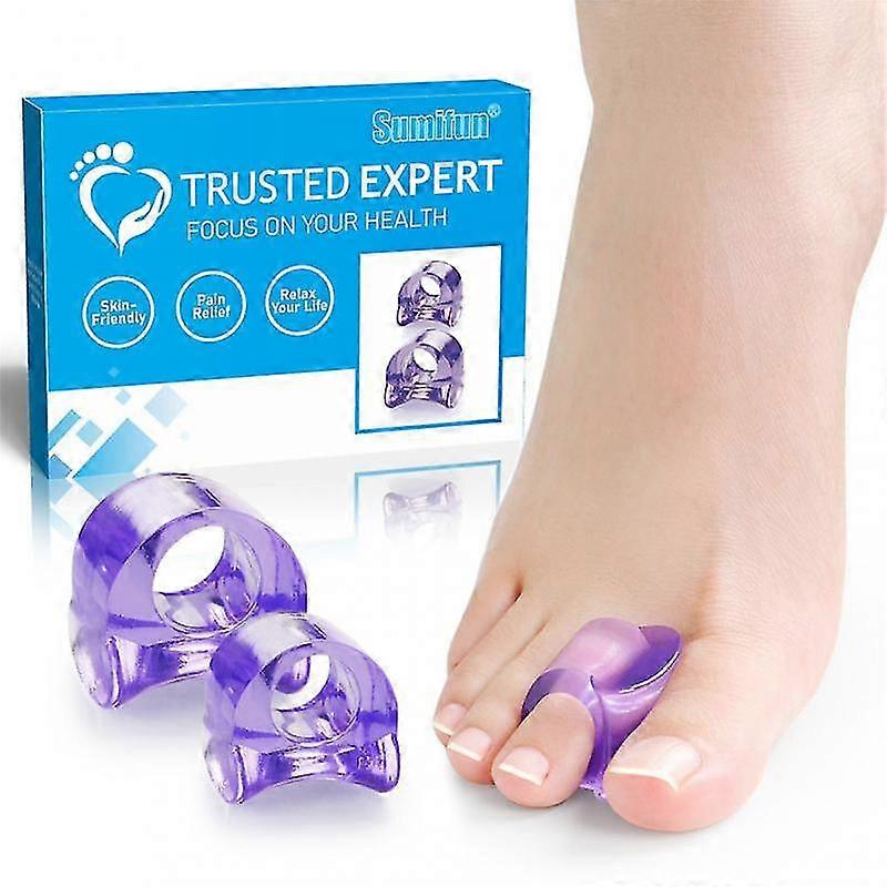 Soft Transparent Silicone Toe Separator Hallux Valgus Bunion Corrector
