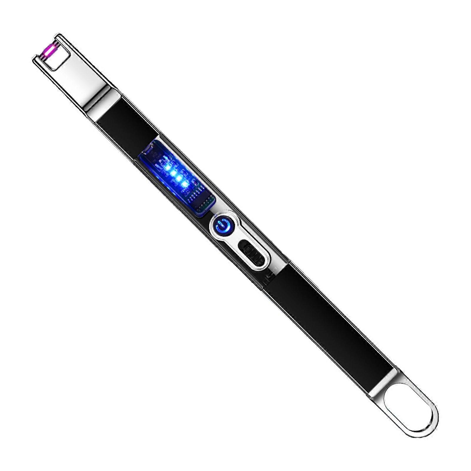 Visual Transparent Window Igniter USB Charging LED Power Display Multi Purpose Ignition Design Windproof Lighter