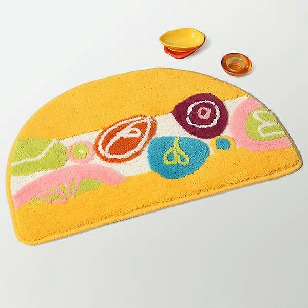 ナオミ - [オレンジ半円]キッズルームラグ(15.7 x 24.8インチ)