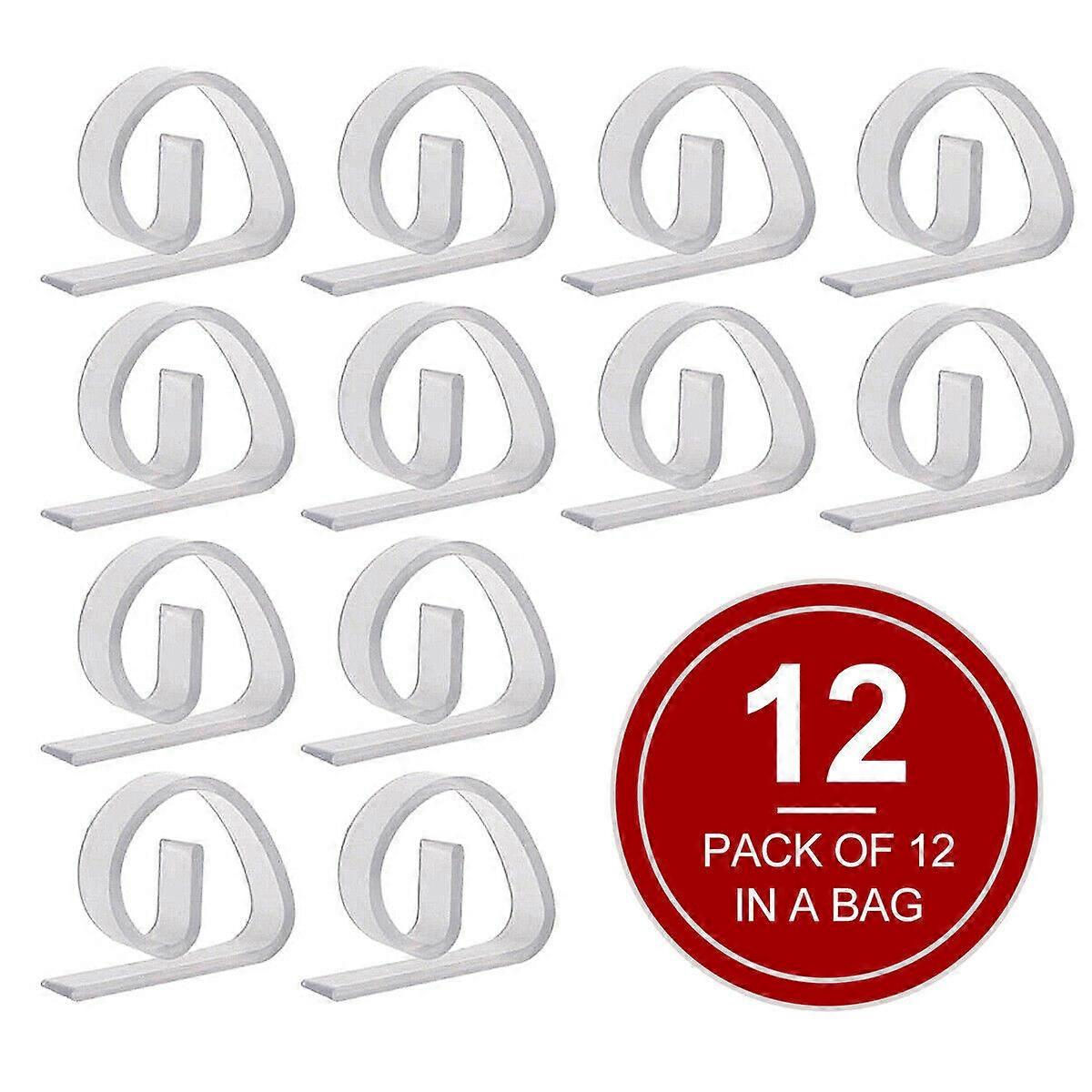 Set de 12 sisteme de prindere, Transparent
