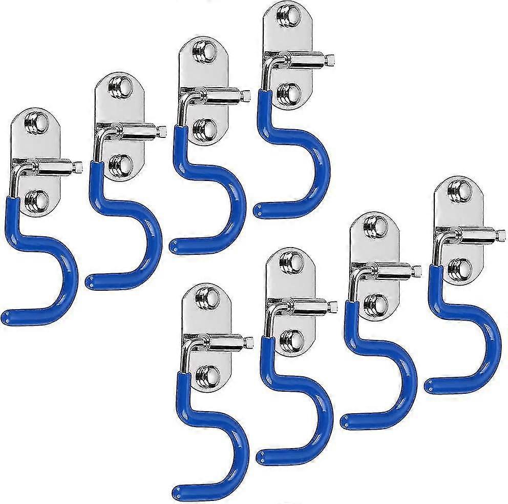 منظم حامل مكنسة ممسحة ، 8 قطع من النوع S - نوع S أدوات التنظيف المثبتة على الحائط المنظم