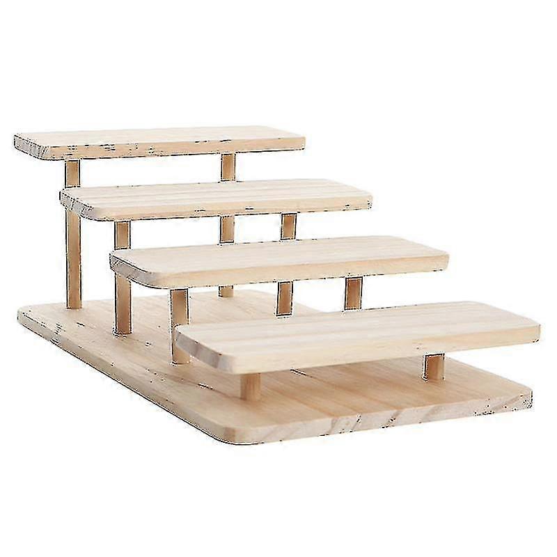 Assembleable Bamboo Sunglasses Stand Glasses Display 4 Layers