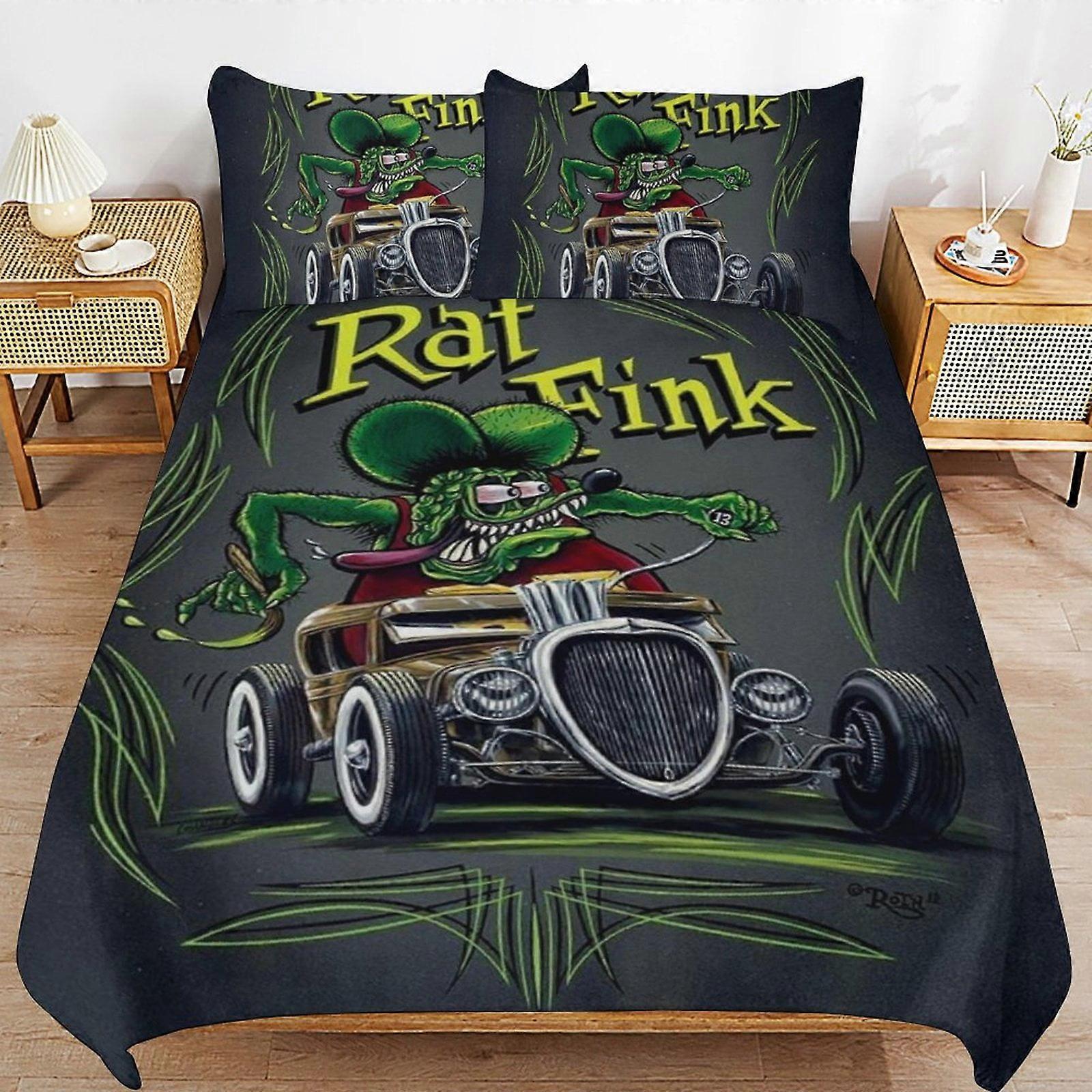 x302 الفئران فينك السرير لحاف غطاء ستوكات الفراش مجموعات 3D المطبوعة خفيفة الوزن 3 قطعة مجموعات المعزي ، 1 غطاء لحاف و 2 وسادة شمس للأطفال الأولاد Gi