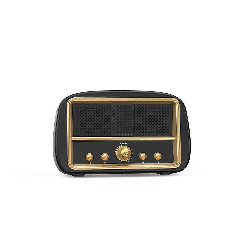 Wireless bluetooth portable mini subwoofer card retro car small stereo