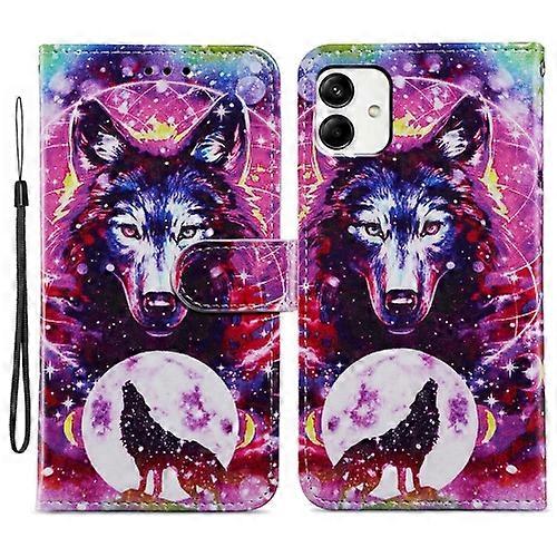 For Samsung Galaxy A05 Painted Pattern Horizontal Flip Leather Mobile Phone Case