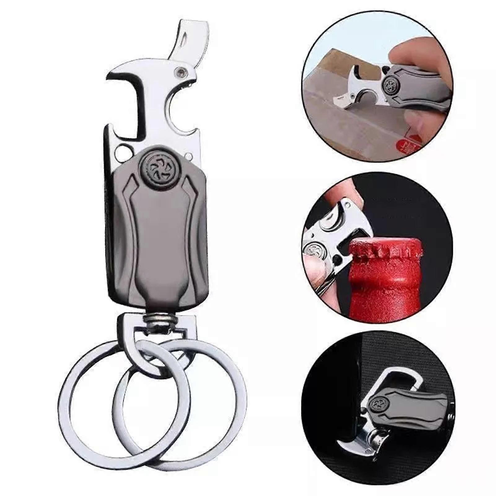 Multifunctional Keychain Corkscrew Heavy Duty Keychains Bottle Opener Key Chain