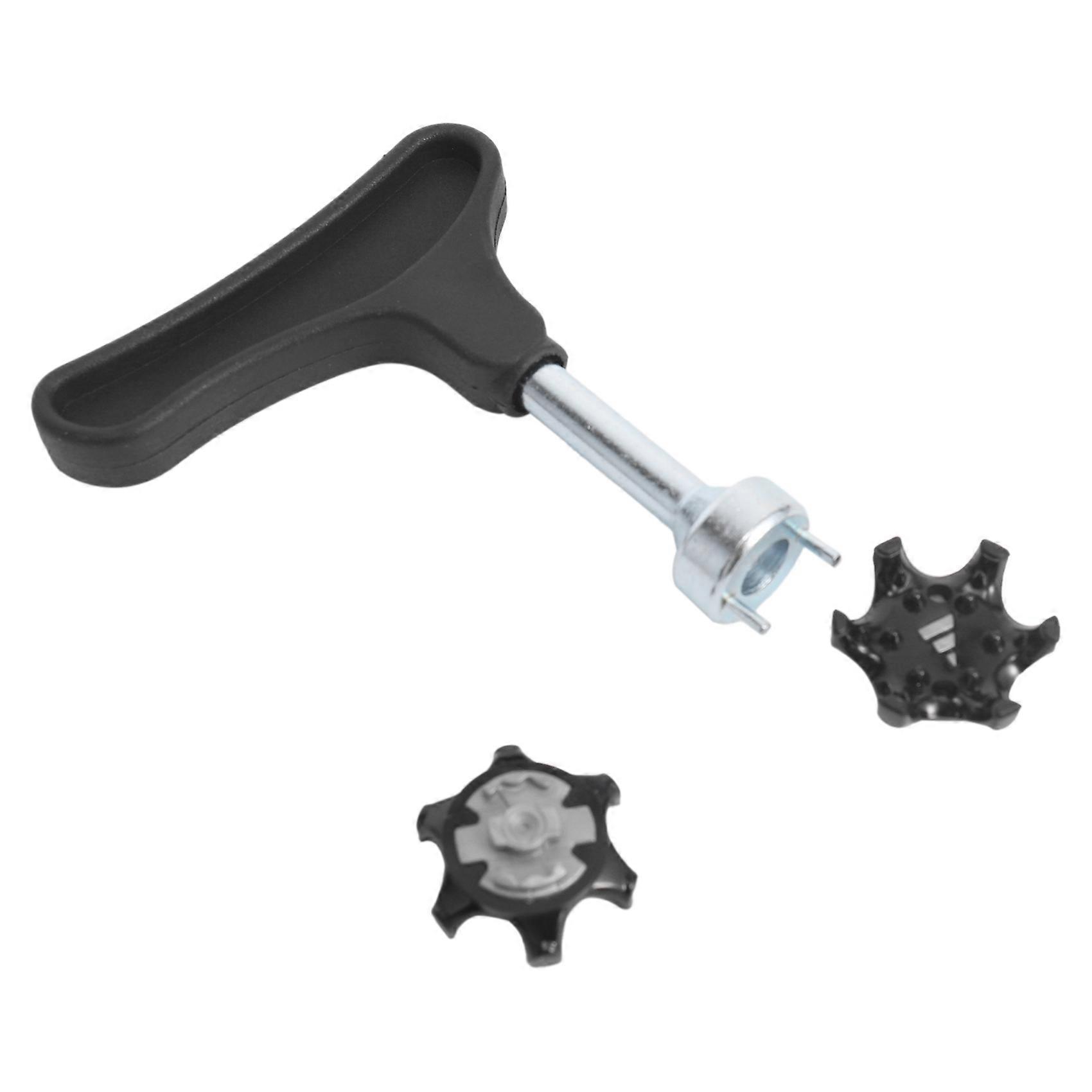 25Pcs Easy to Change Studs, Universal Anti Skid Golf Shoes, with Golf Spike Wrench Two Pin Shoes Re