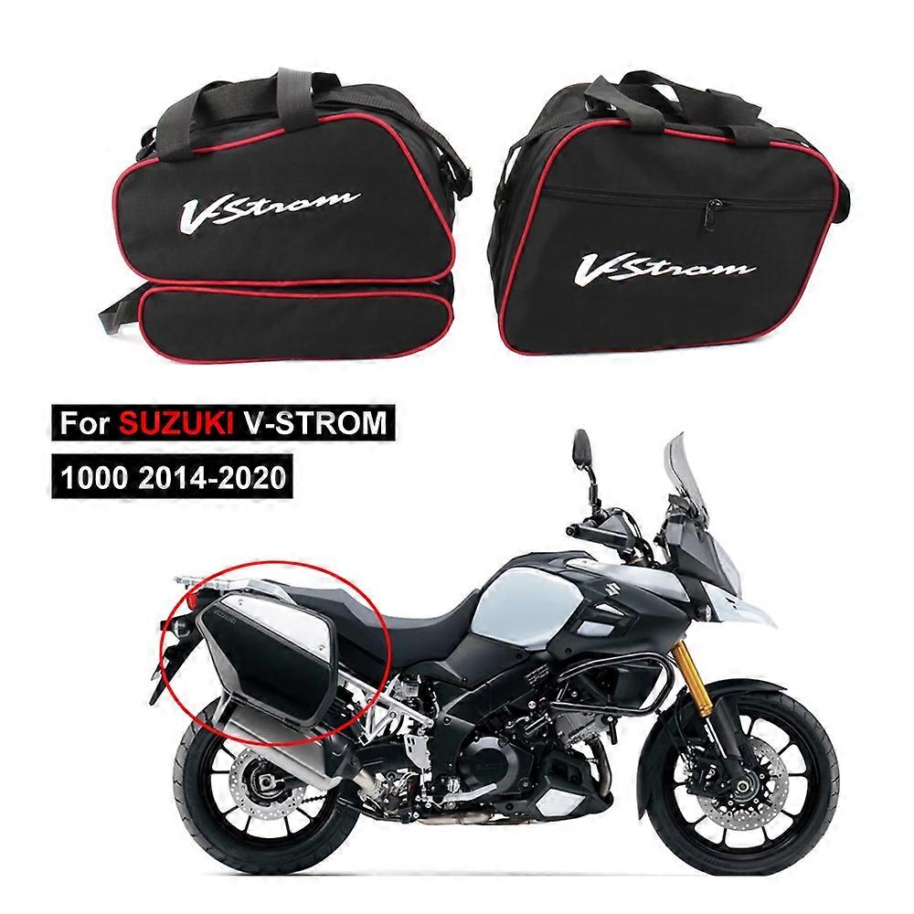 Τσάντες σέλας μοτοσυκλέτας τσάντα αποθήκευσης αποσκευών πλαϊνή θήκη εργαλείων πιρουνιού για suzuki V-STROM v strom vstrom 1000 vstrom 650 dl650
