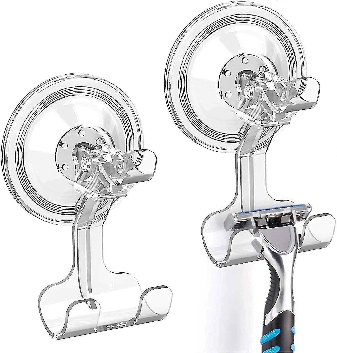 Shower Suction Hooks,2pack Suction Hooks Removablereusable Razor Hook