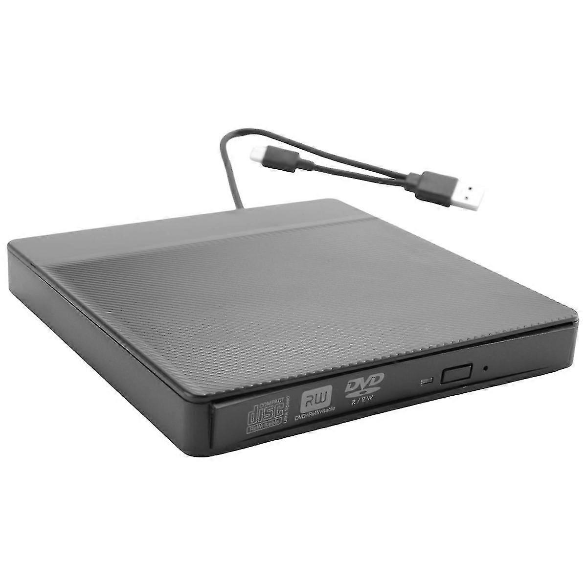الأقراص المضغوطة CD-rw DVD-r Cd-r محرك الأقراص الضوئية الخارجية مشغل DVD محول ناسخ الأقراص المضغوطة CD DVD (محرك الأقراص الضوئية غير مدرج)
