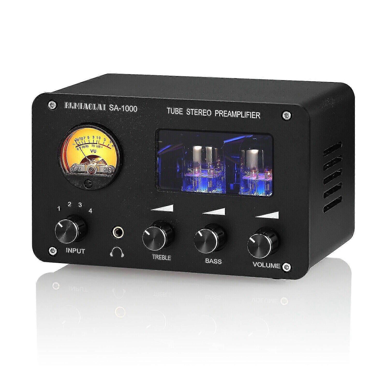 Hifi Vakuumröhre Vorverstärker Stereo 4-Wege Audio Switcher Box Desktop Kopfhörerverstärker
