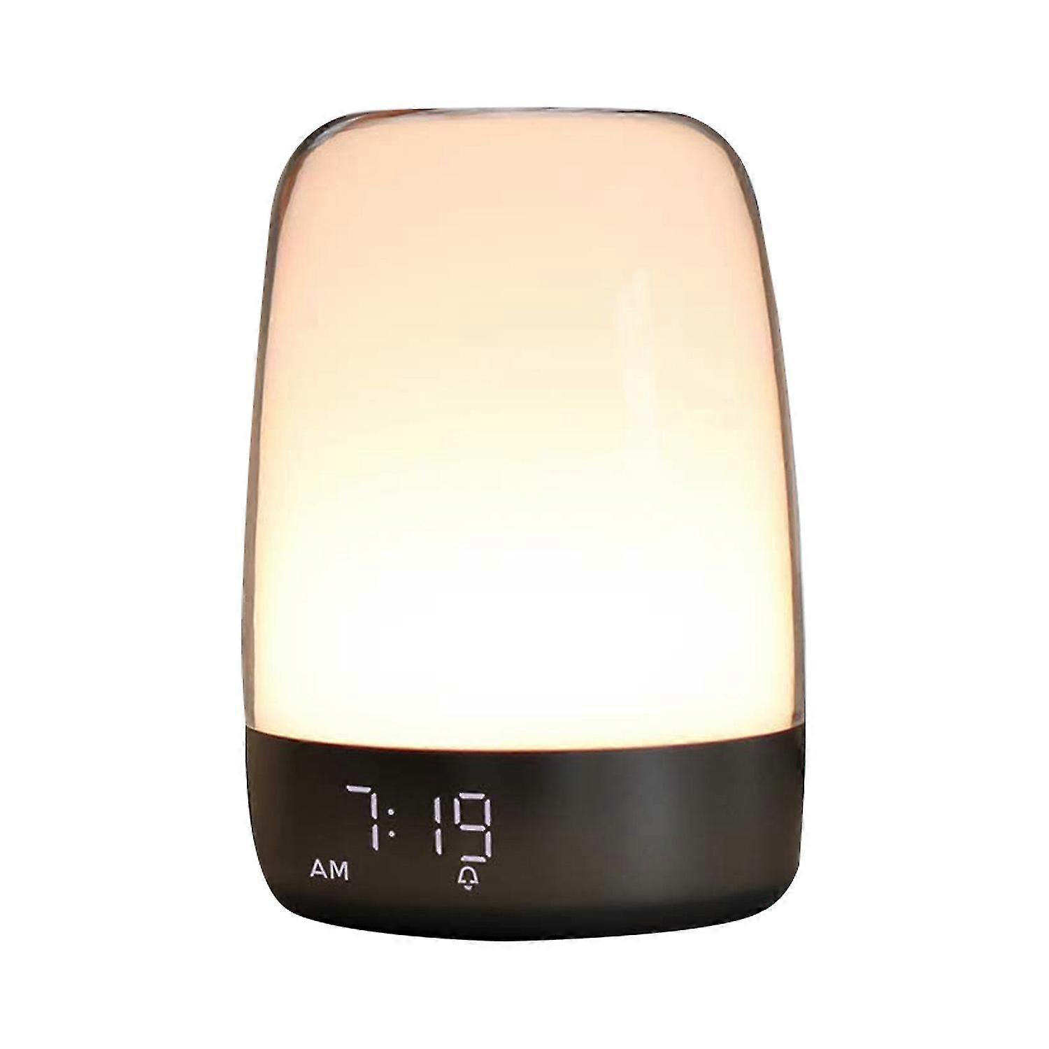 Sunrise Wake Up Alarm Clock Night Light, Alarm & Snooze, 5 Color Night Light, Auto Color Change, Ni