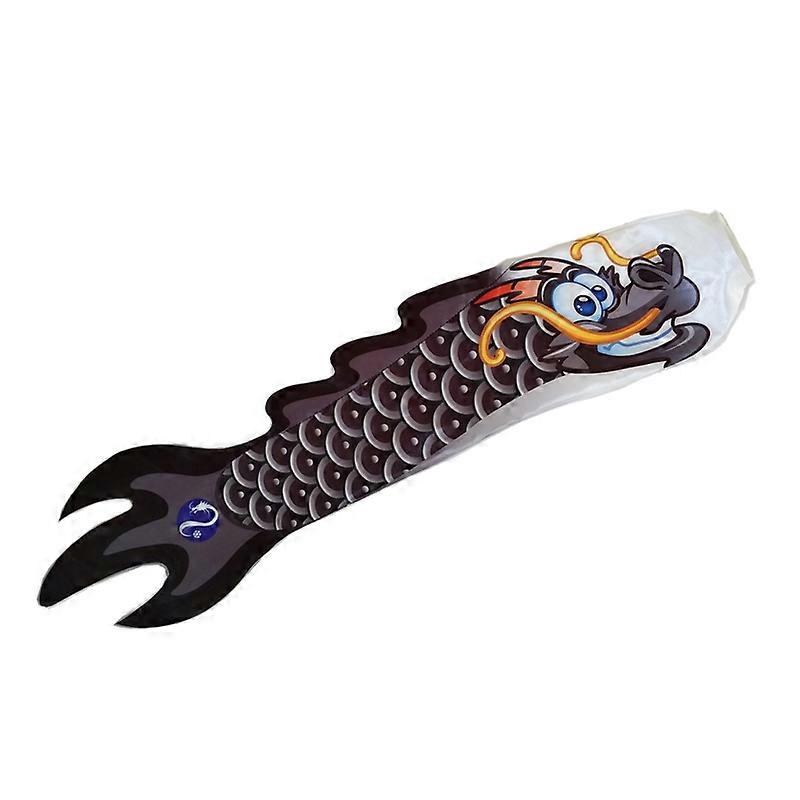 Manche à air pliable en tissu à motif de dragon pour extérieur, drapeau à vent de couleur riche pour porche KAESI