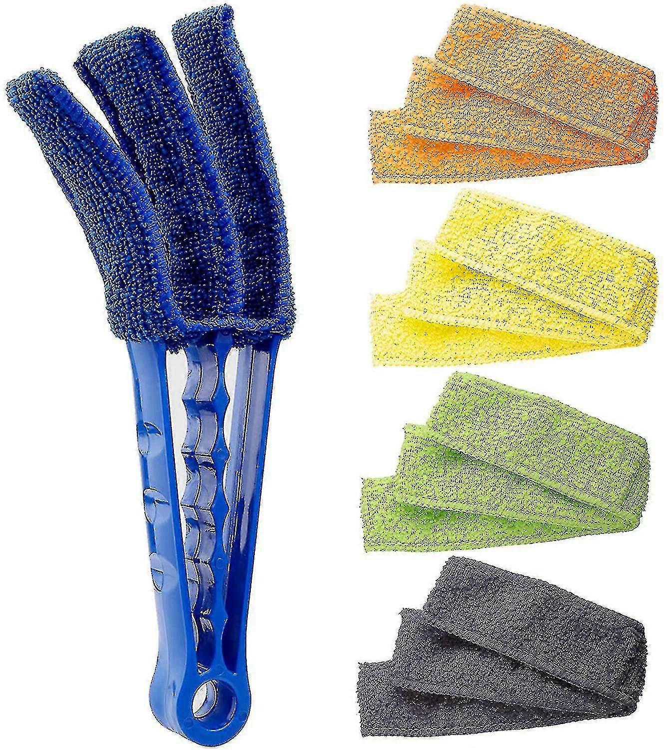 Window Blind Cleaner Duster Brush With 5 Microfiber Sleeves - Cleaner
