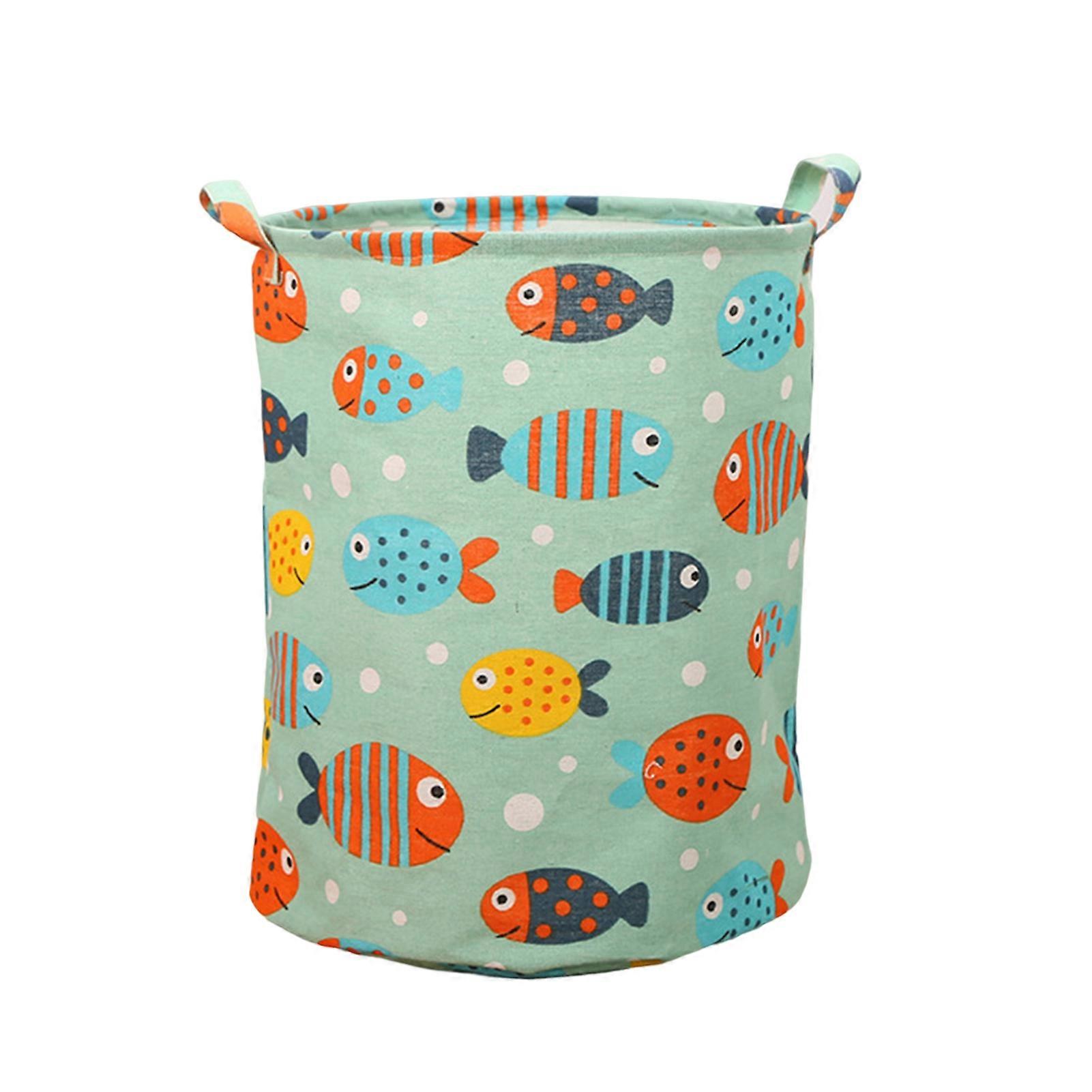 Storage Basket Large Capacity Foldable Strong Load-bearing with Handle Moisture-proof Toys Sundries Dirty Clothes Basket Home Supply KAESI