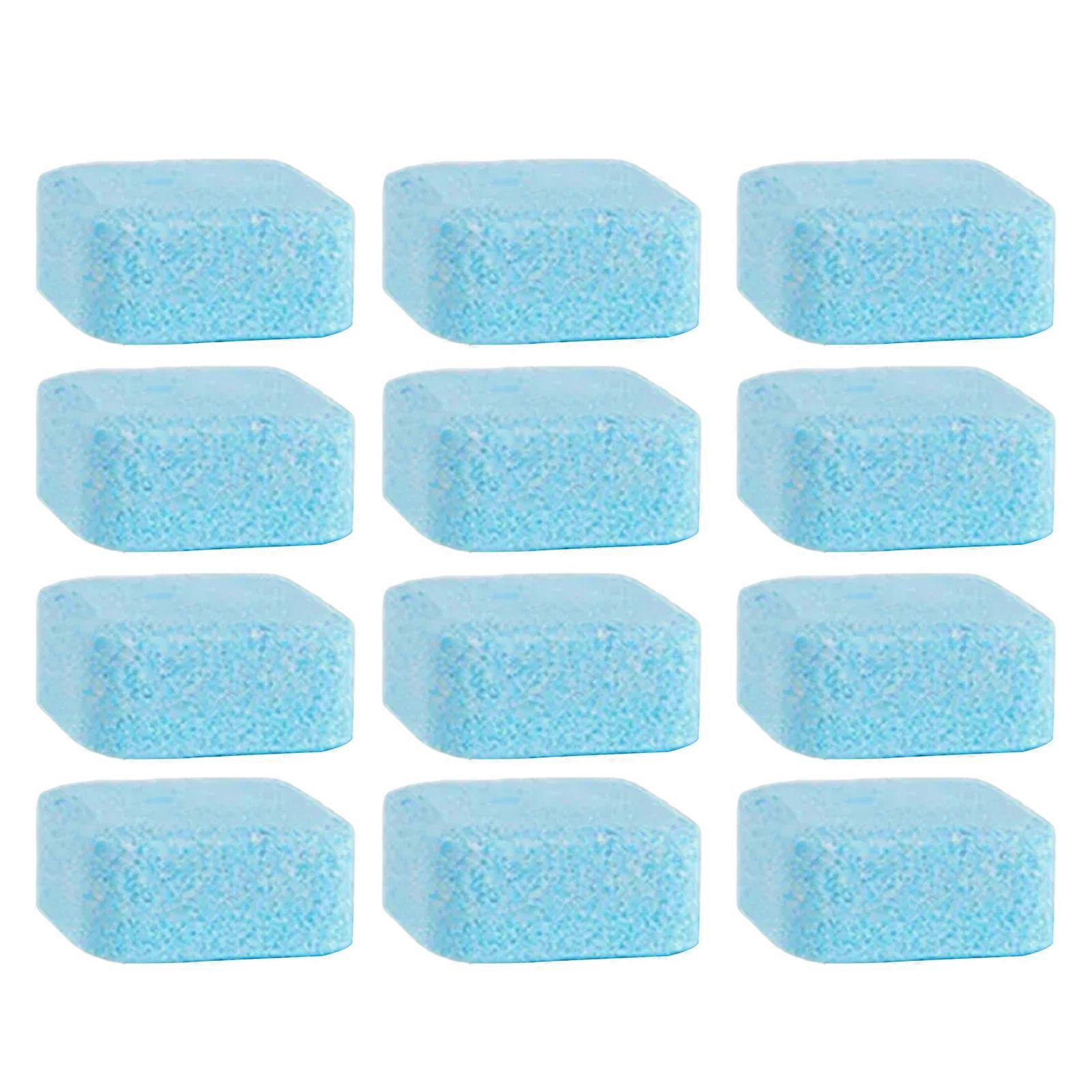 12Pcs Toilet Cleaning Effervescent Tablets Fast Acting Quick Dissolving Long-lasting Urine Stain Remover Toilet Tank Cleaning Tablets