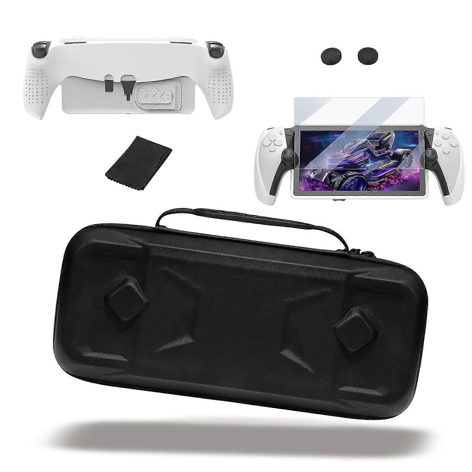 Travel Carrying Case For Playstation Portal, Ps Portal Accessories, Including Screen Protector, Tpu Protective Case, Thumb Grips