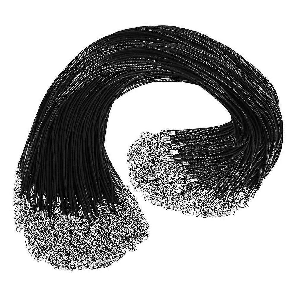 100 قطعة قلادة الحبل مع المشابك ، قلادة الحبال للمعلقات ، 18inch سلاسل قلادة السائبة للوازم صنع المجوهرات ج