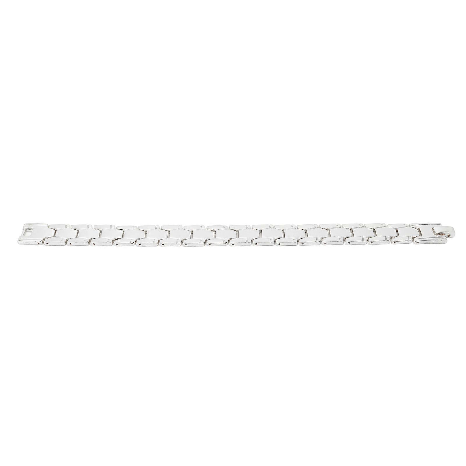 Bracelet Detachable Adjustable Hexagonal Multipoint Magnetic Therapy Men's BraceletSilver