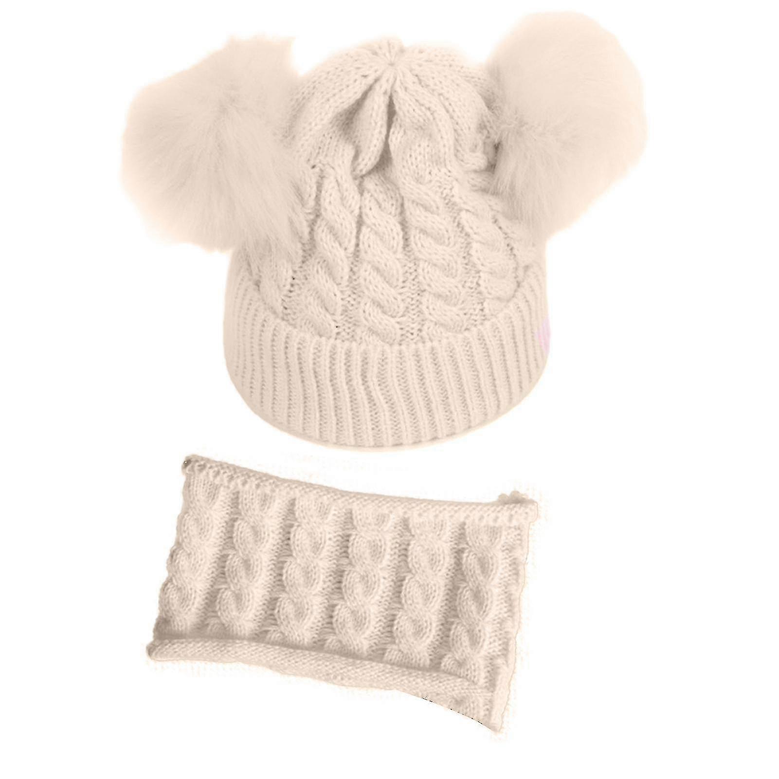Baby Winter Double Weaving Knitted Hat And Scarf Kit