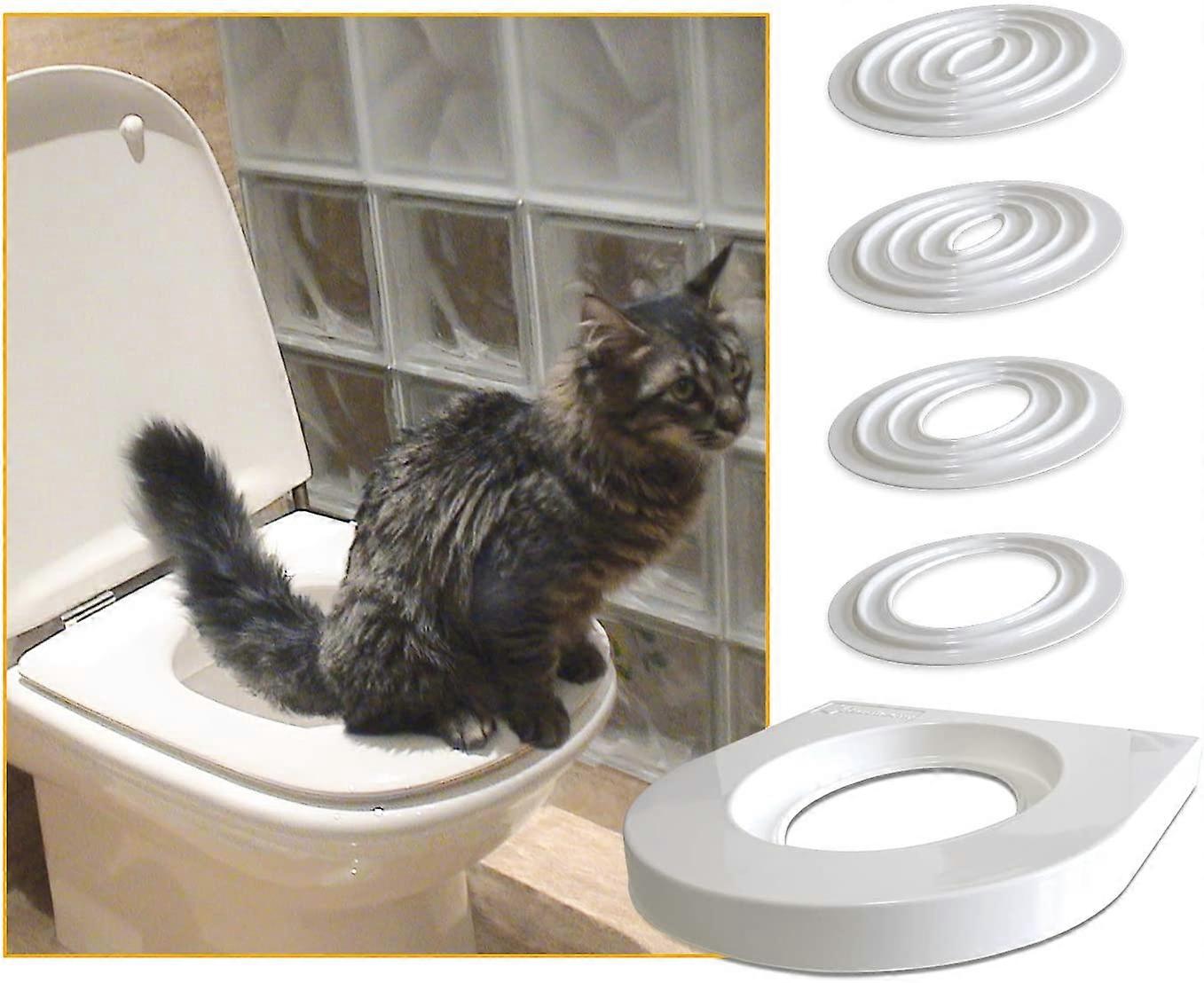 Teach Your Cat to Use The Toilet - Training Kit for Cats