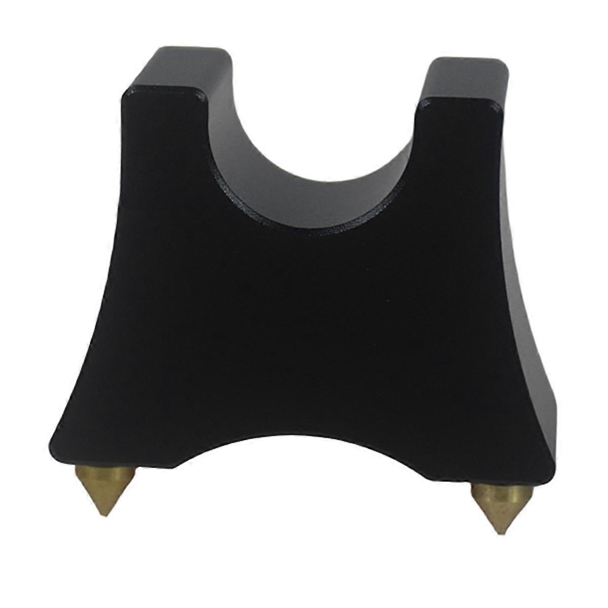 HiFi Cable Tray Stand Spike Supporting Frame Pure Aluminum Trailing Pad Multi-Function for (Black)