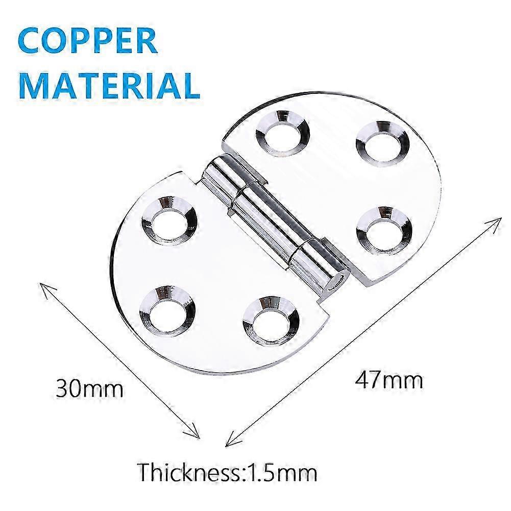 2PCS 180 Degree Copper Hinges for Folding Tabletop Sewing Machine Table