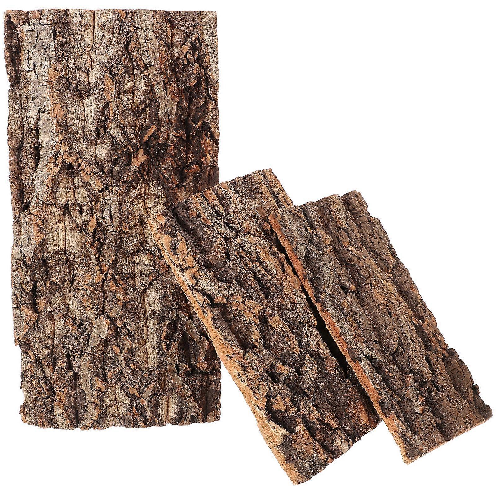3pcs Terrarium Bark Background Vivid Aquarium Decor Delicate Reptile Bark Reptile Supply