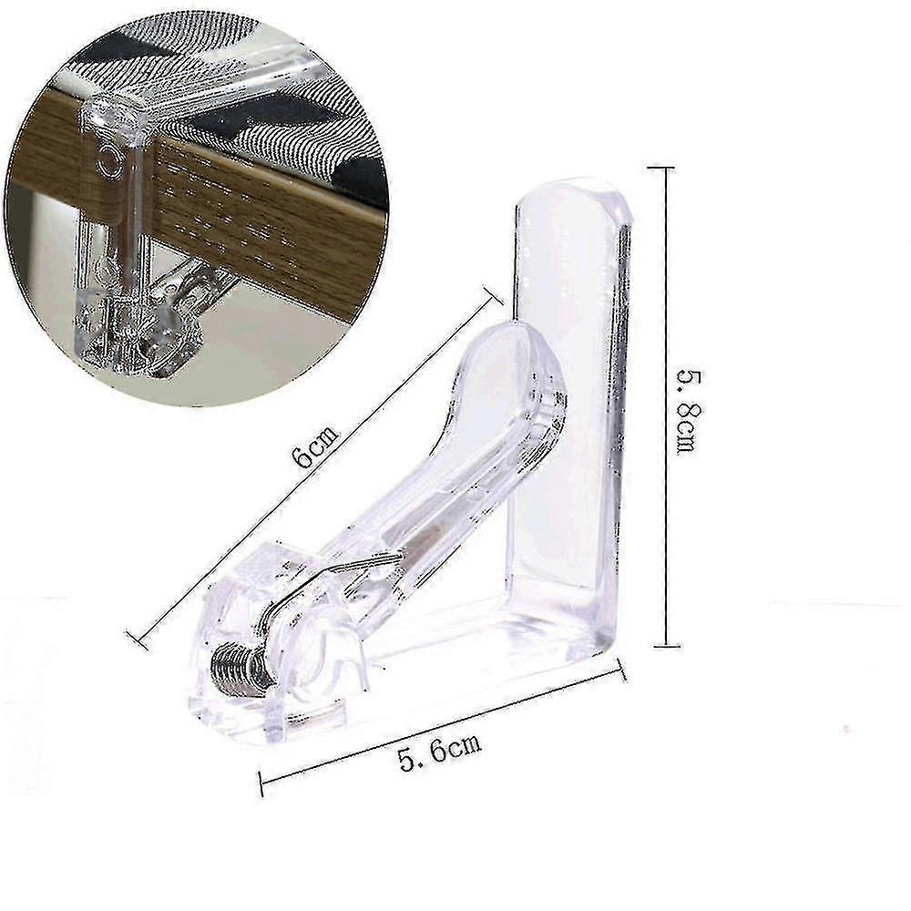 Set Of 12 Transparent Plastic Tablecloth Clips For Tables Up To 20-40mm Thick