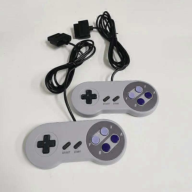 16ビットユニバーサル有線ゲームコントローラークラシックゲームハンドルゲームパッドジョイスティックPCビデオゲームSNES用7Pコントローラー