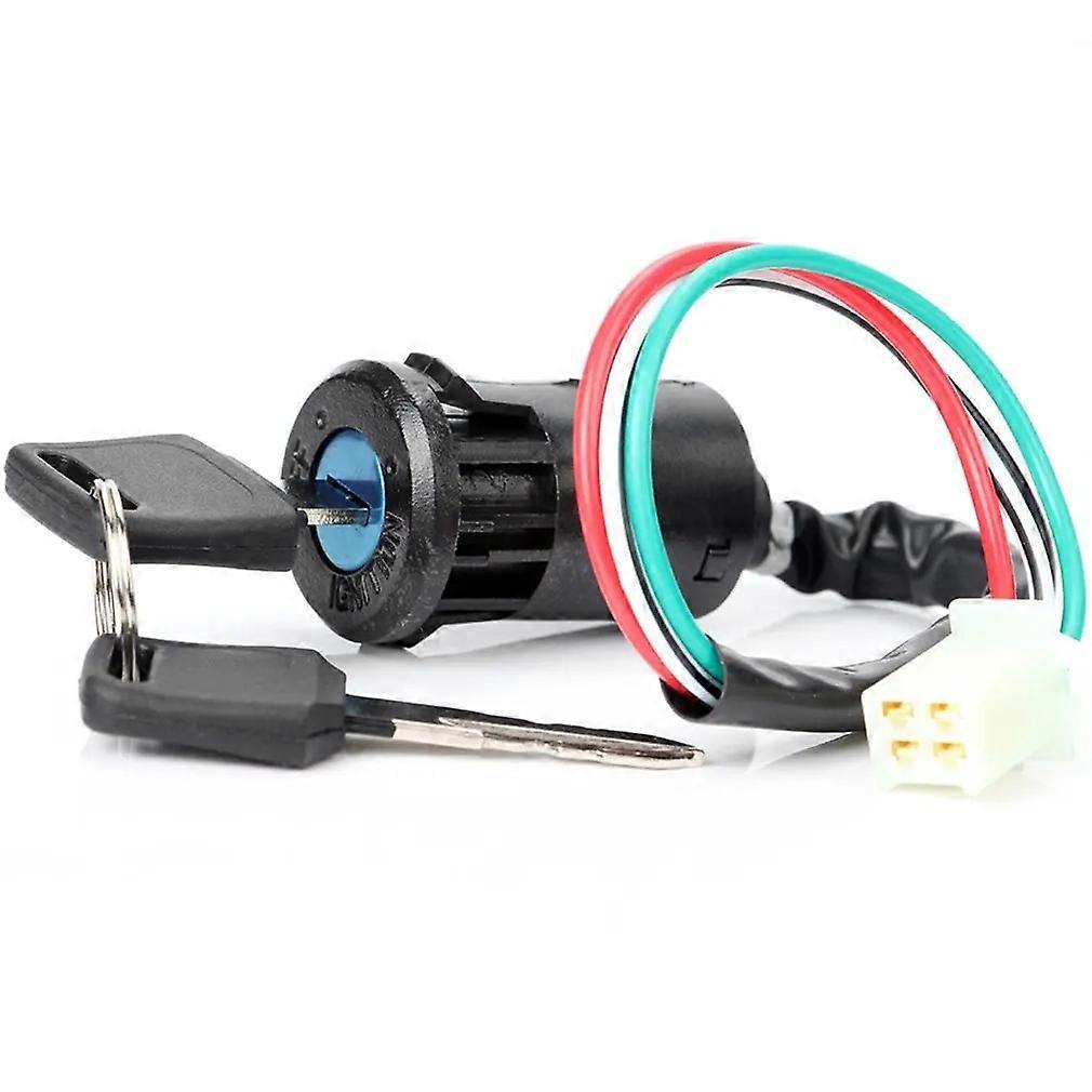 Off-road Motorcycle Modified Universal Small High Game ATV Start Ignition Switch Electric Door Lock Key Switch Easy to Install