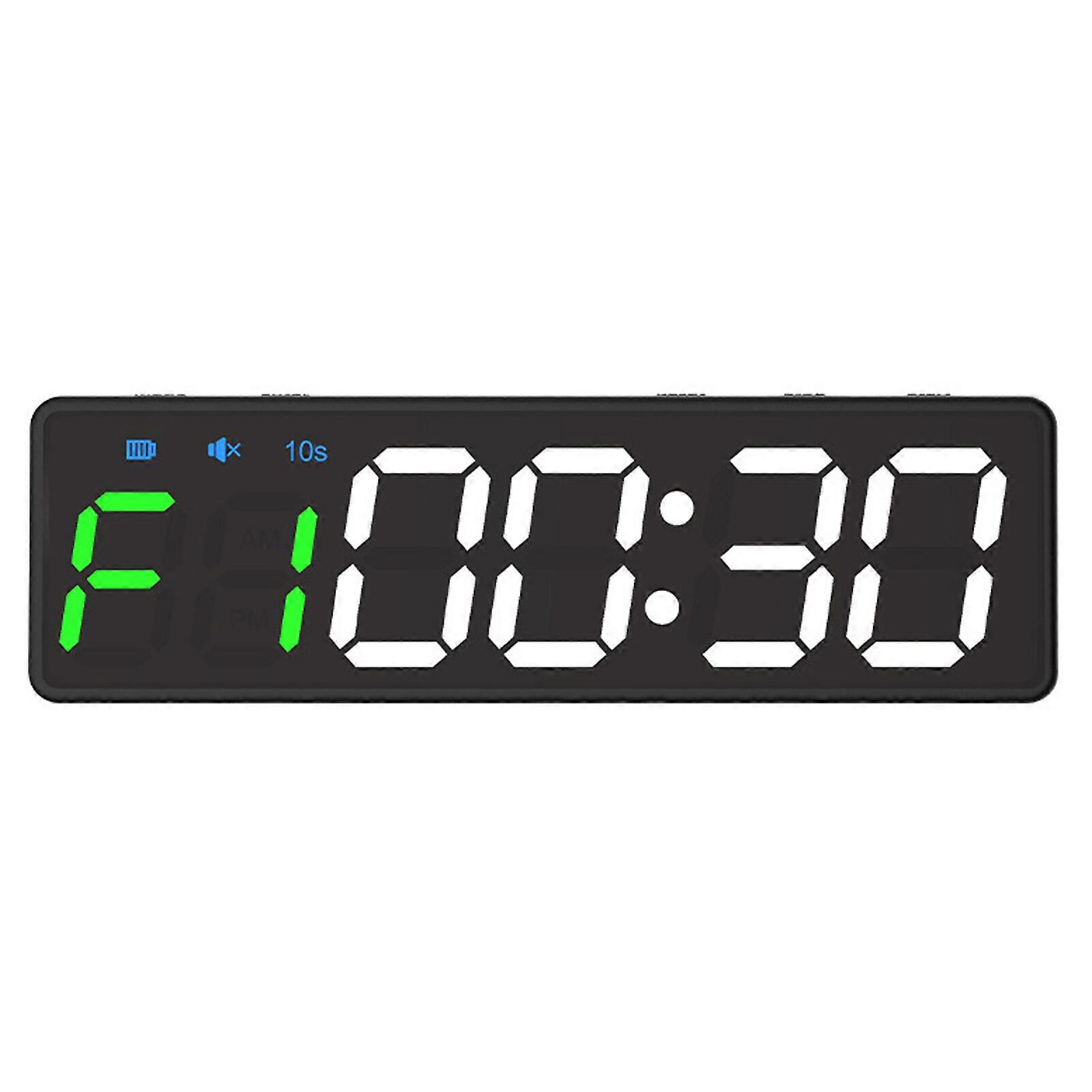 Gym Timer, Workout Clock with Rechargeable Battery and Built-in Magnet, Portable Interval Timer, Stopwatch Countdown/U