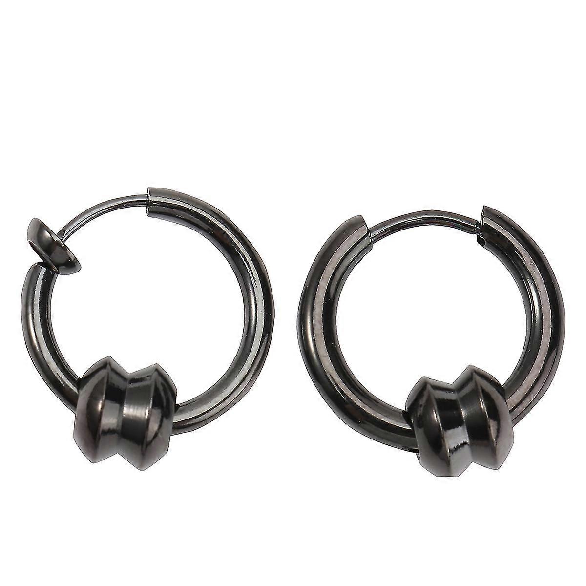 2PCS punk Ear Pengdant Street Style(Black)
