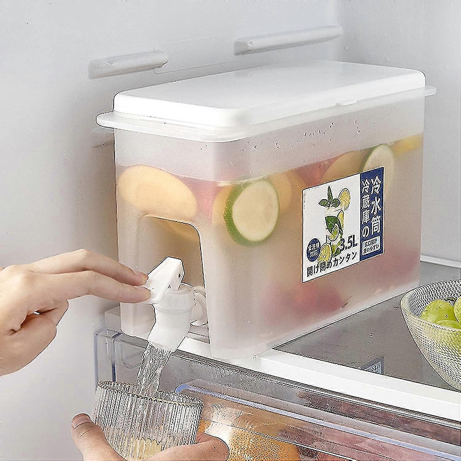 Beverage Dispenser With Faucet 3.5 Liters Beverage Dispenser Pitcher For Fruit Juice Bottle - Water Fountain Cocktail Juice Alcohol