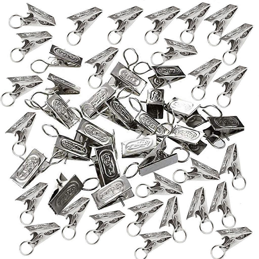 100Pieces/set Sturdy and Durable Window Curtain Hook Clips Home Window