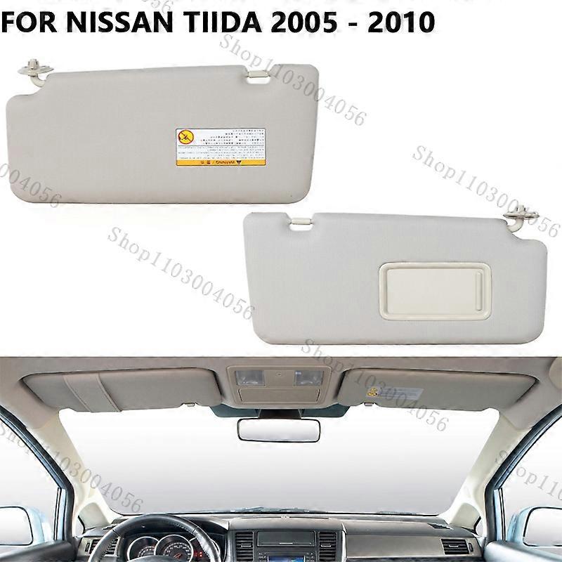 Car Sun Visor Accessories For Nissan Tiida 2005 2006 2007 2008 2009 2010 Sun Shade Front Windscreen SunVisor With Mirror