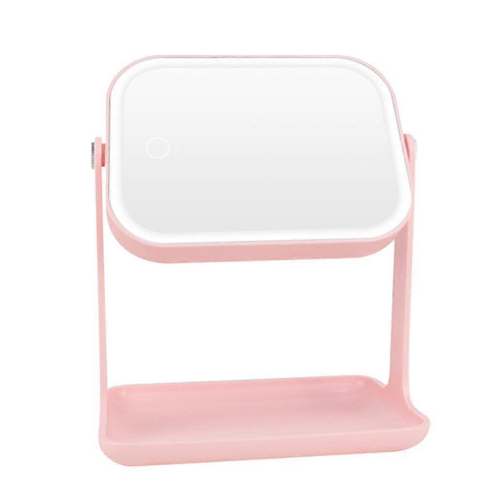 LED Professional Makeup Mirror Double-sided USB Table Mirror Lamp Dimmable Vanity Mirror Lights with Sensor Switch