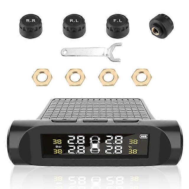 Digital LCD Display Battery Tyre Pressure Car TPMS Tyre Pressure Monitoring System Auto Security Alarm Systems Automobile parts