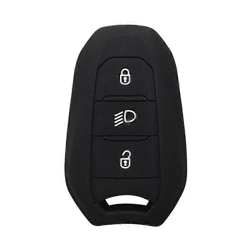 Shell Cover Holder Car Key Fob Case 5008 DS5 DS6 For Peugeot 208 DS3 For Citroen C4 C5 X7 Silicone Rubber Smart Remote Key Cover Key Blanks