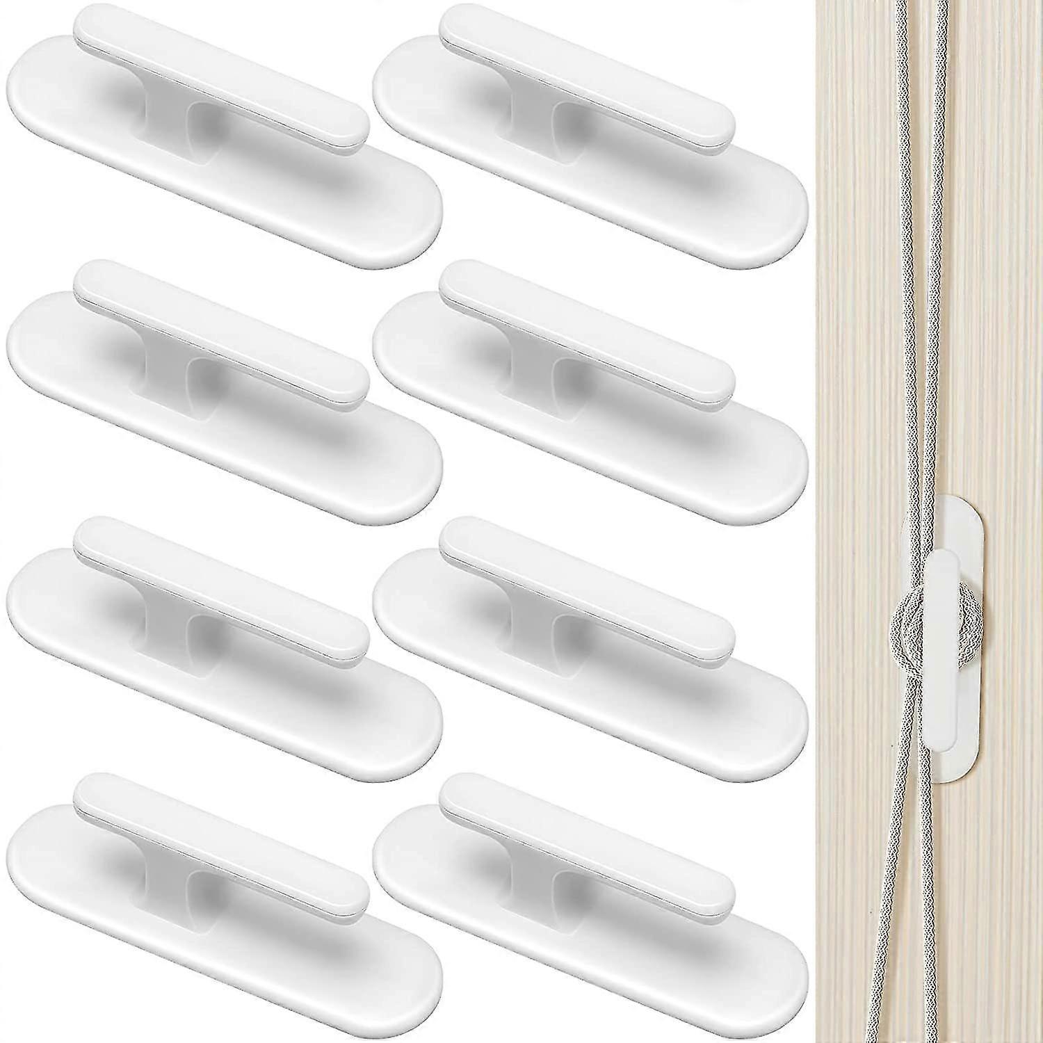 8 Pcs Adhesive Blind Cord Holders, Window String Organizers