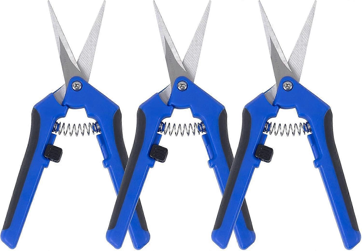 3-pack gardening pruning shears, stainless steel pruning shears, pruning shears, sharp straight blades