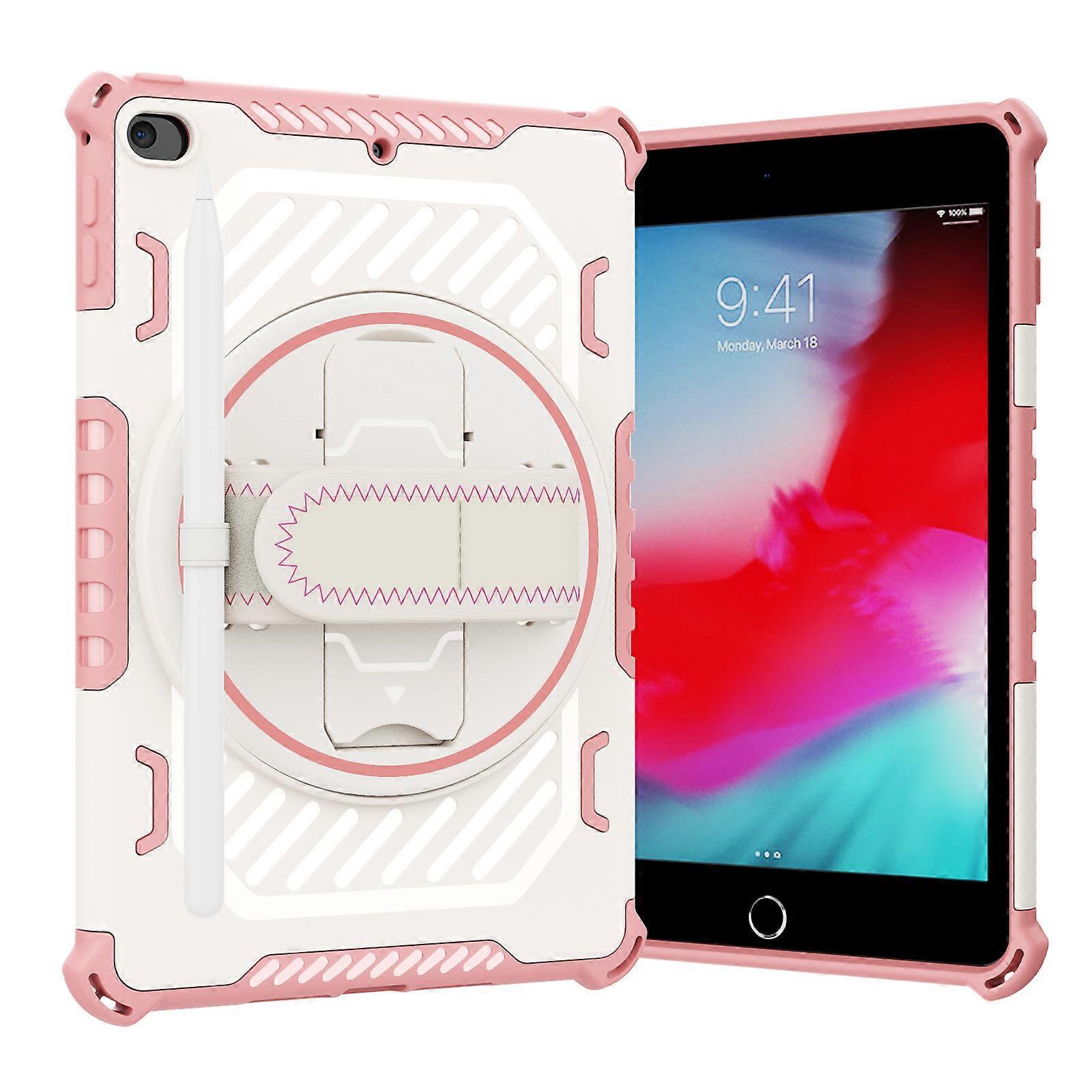 Suitable for iPad Mini 5/4 protective case, iPad Mini 5/4 generation shockproof protective case, 360 rotating stand, pen holder