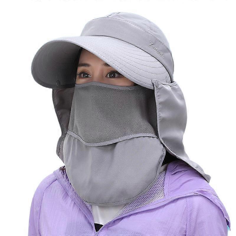 Wide Brim Sun Hat - Versatile UPF 50 Protective Bucket Hat, One Size(grey)