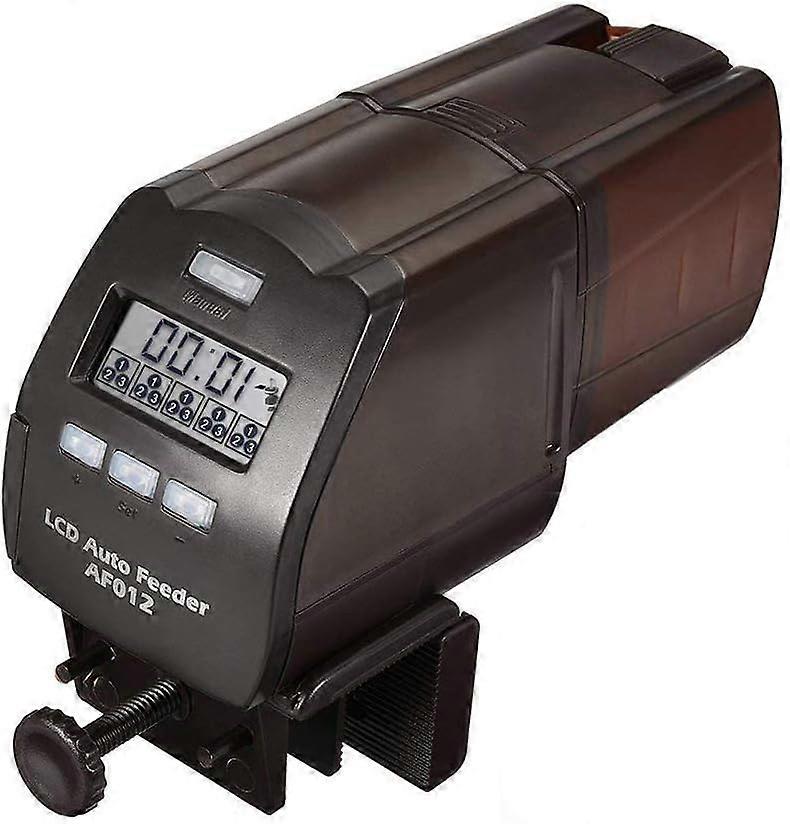 Automatic fish feeder with LCD display, automatic fish tank feeder, automatic aquarium fish feeder